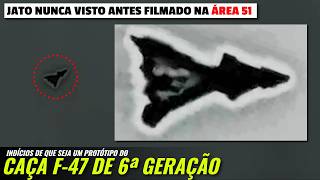 Diferente de TUDO visto antes! Avião SECRETO filmado na Área 51: Seria o F-47 de 6ª geração?