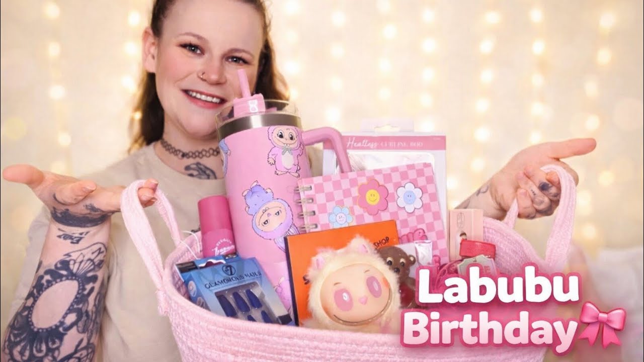 ASMR-покупки на день рождения 🎁 Что я подарила дочери | Labubu Edition (Расслабляющая и уютная ат...