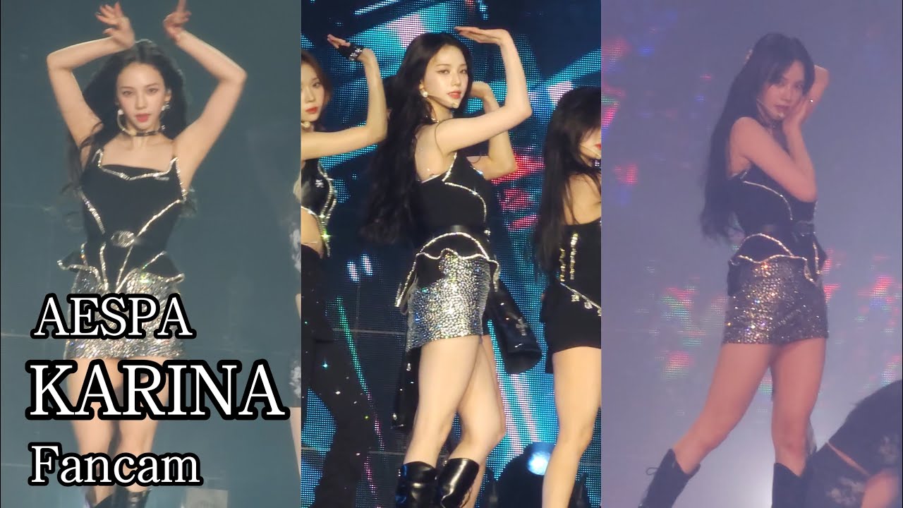 230729 aespa Karina Fancam - Salty & Sweet, Next Level, Black Mamba @2023 Bangkok Concert Day 1