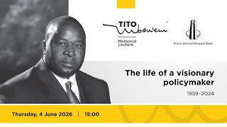 The South African Reserve Bank (SARB) hosts the Inaugural Tito Mboweni Memorial Lecture, 4 June 2026
