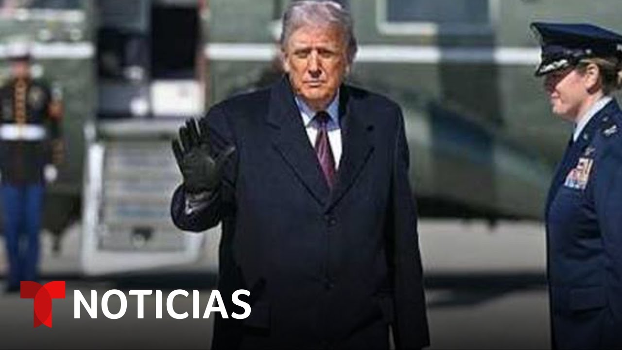 Trump habla sobre Irán y Clinton antes de volar a Corpus Christi