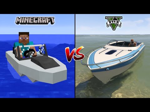 MINECRAFT BOAT VS GTA 5 BOAT - WHICH IS BEST?