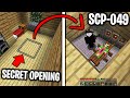 SCP-049 MADE A SECRET TORTURE CHAMBER under my Minecraft Base...