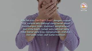 [RENUNGAN 1 MENIT] UCAPKAN KATA KATA YANG MEMBANGUN