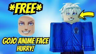 Free Gojo Anime Face In Roblox Freaky Gojo Hurry