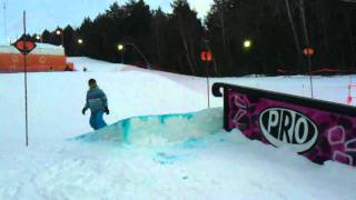 Snowboarding at Martock making it look easy
