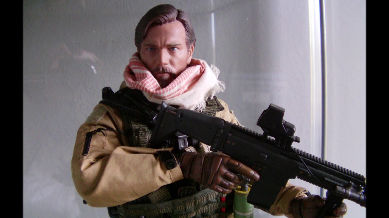 1/6 scale Private Military Contractor - PMC Custom/Kitbash #5 Obi Wan Kenobi head sculpt