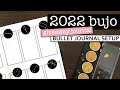 EASY 2022 BULLET JOURNAL SETUP 💜 New bullet journal setup for beginners | 2022 bujo | Minimal bujo