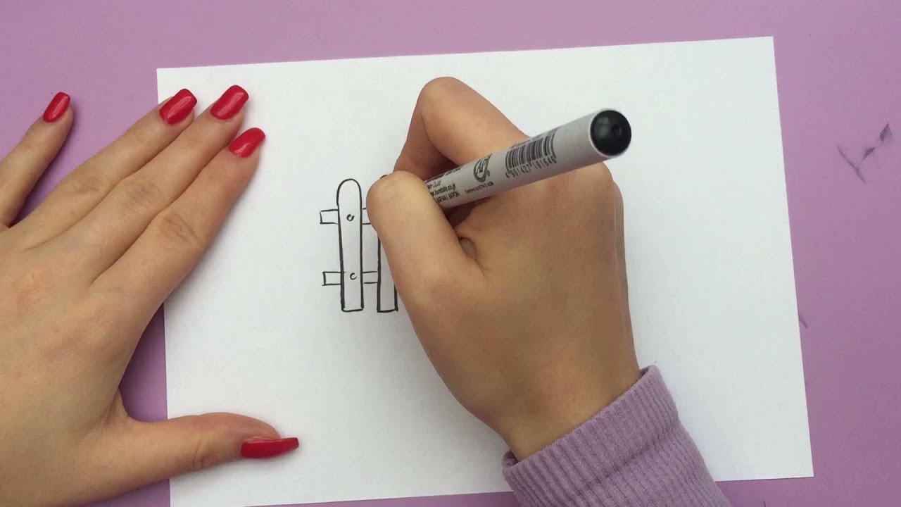 How To Draw A Fence YouTube