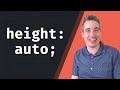 What's the deal with height: auto?