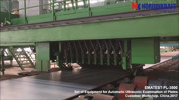 EMATEST-PL-3500. For automatic ultrasonic testing of plates with EMAT