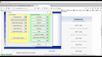 pvsyst tutorial: Part2 Databases  Geographical sites