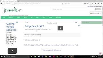 Differentiate POJO and DOJO. - javapedia.net