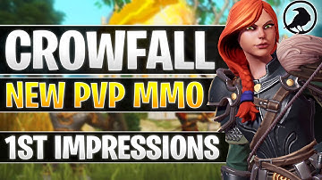 NEW PVP MMO Coming NEXT MONTH - Crowfall Beta - My First Impressions Gameplay Review - [Cobrak]