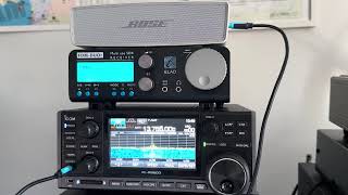 Radio New Zealand Pacific 13755 kHz copied at 10 am UTC in the UK using the Icom IC-R8600 + Bose