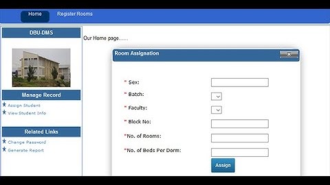 Dormitory Management System in PHP | Source Code & Projects | Review