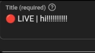 🔴 LIVE | hi!!!!!!!!!!