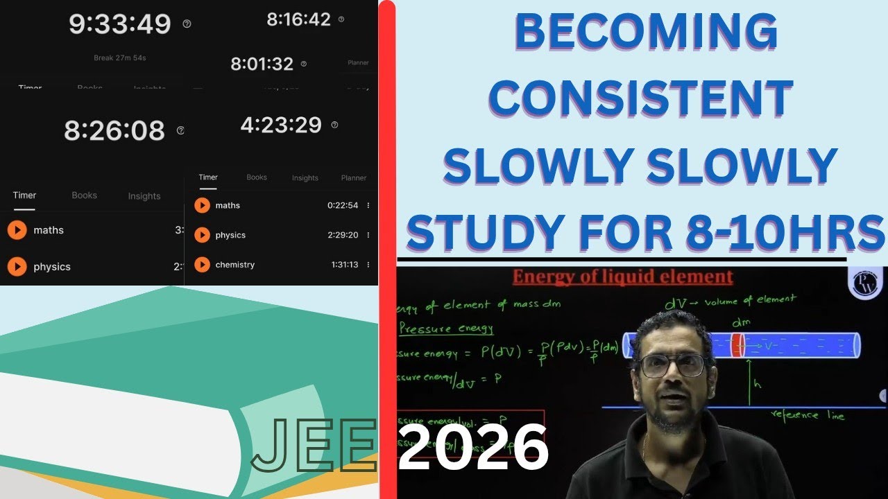 BECOMING CONSISTENT [8-10 HRS].FEELING GOOD 🙂//WEEK-07 UPDATES || #jee #pw #iitjee #NIT #iitdelhi  