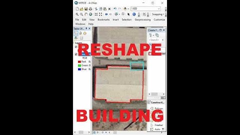 Reshape Building in ArcGIS#arcgistutorial #qgis #gis #sorts #geography #building #shapefile