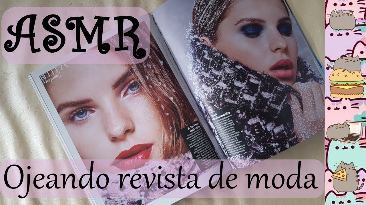 ASMR (Español): Ojeando una revista de moda