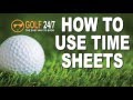 Golf247 time sheet