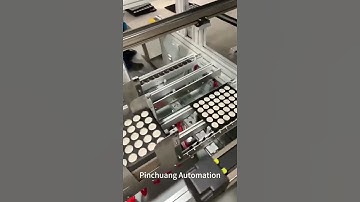 Automatic eye shadow box assembly machine.#machine #assembly #cosmetics #eyeshadow #manufacturing