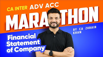 Marathon I Financial Statement of Company | Concept +  Question | CA Inter | CA Zubair Khan
