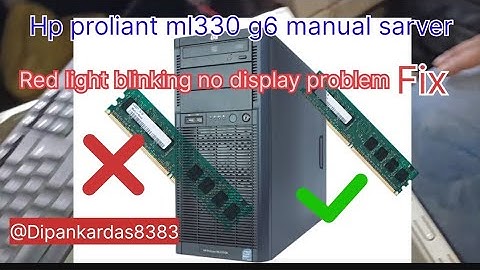 HP sarver Pc Red light blinking bat no display problem FIx 🙏🙏🙏♥️♥️@dipankardas8383