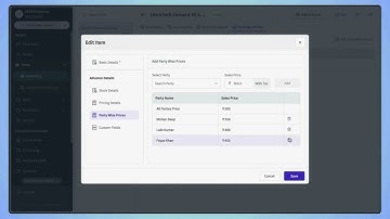 How to Set Party Wise Pricing for your Inventory Items?
