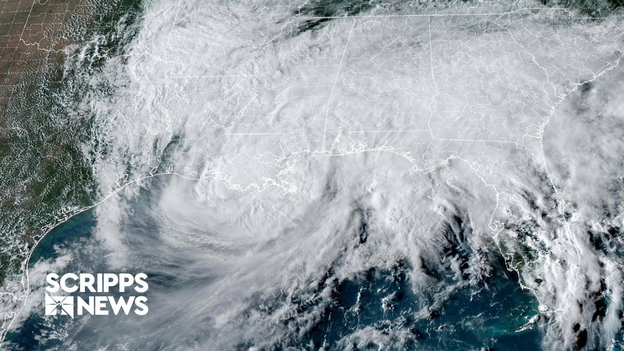 Francine makes landfall in Louisiana as Category 2 hurricane - YouTube