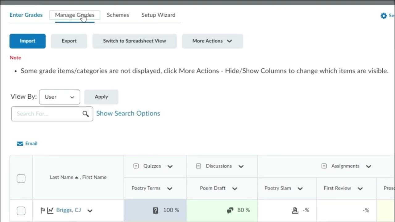 Grades Tool Overview YouTube