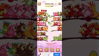 bird sort 2 color puzzle solution niveau 265 #games #gaming #puzzle #puzzlegame #androidgames
