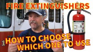 Selecting the Right Fire Extinguisher - East Hickman Fire Department
