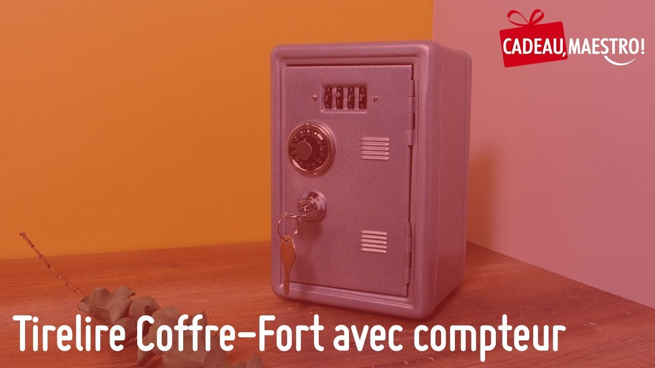 Tirelire coffre-fort avec compteur numérique