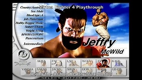 Virtua Fighter 4 Jeffry Playthrough using the Ps2 Action Replay Max 50k :D #Playstation #Sony #Ps2