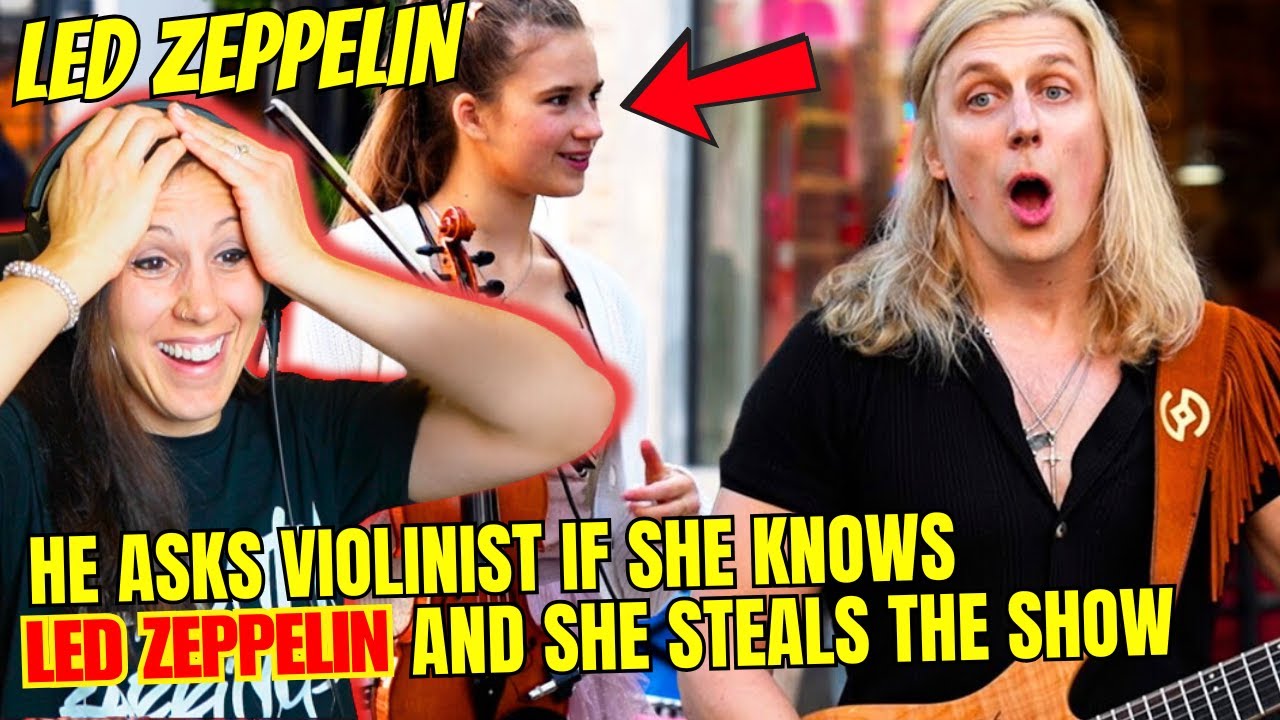 Он этого не ожидал! @DovydasMusic @KarolinaProtsenkoViolinMusic #ledzeppelin #реакция