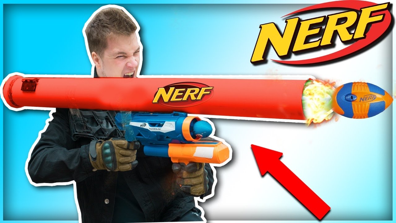 Diy Nerf Rocket Launcher Nerf Rpg Cops Were Called Nerf Mod Youtube