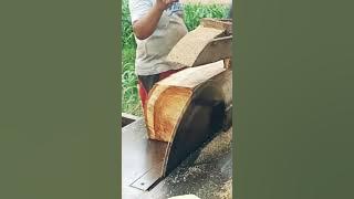 xktra hati2 merajang kayu trembesi pendek !! serkel rakitan