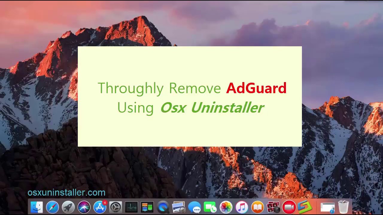 uninstall adguard osx