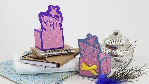Scan-N-Cut Pattern for Letter Cut-Out Sentiment Favor Gift Box