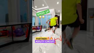 GOTTA GO FAST ⚡️PARTNER AGILITY CIRCUIT 🌟 NINJA TRAINING #shorts #speedandagility #ninja