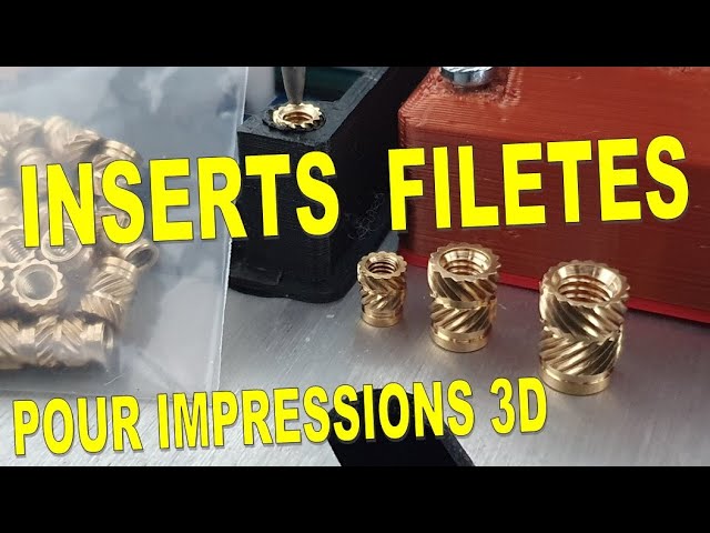 Inserts filetés pour composants d'impression 3D M2*3