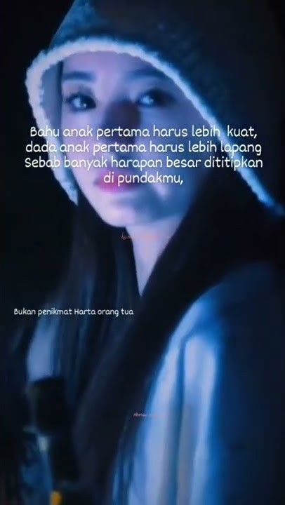 Bahu anak pertama harus lebih kuat 💪