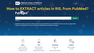 Trick to extract articles from PubMed in RIS Format easily: learn in 5 Minutes screenshot 2
