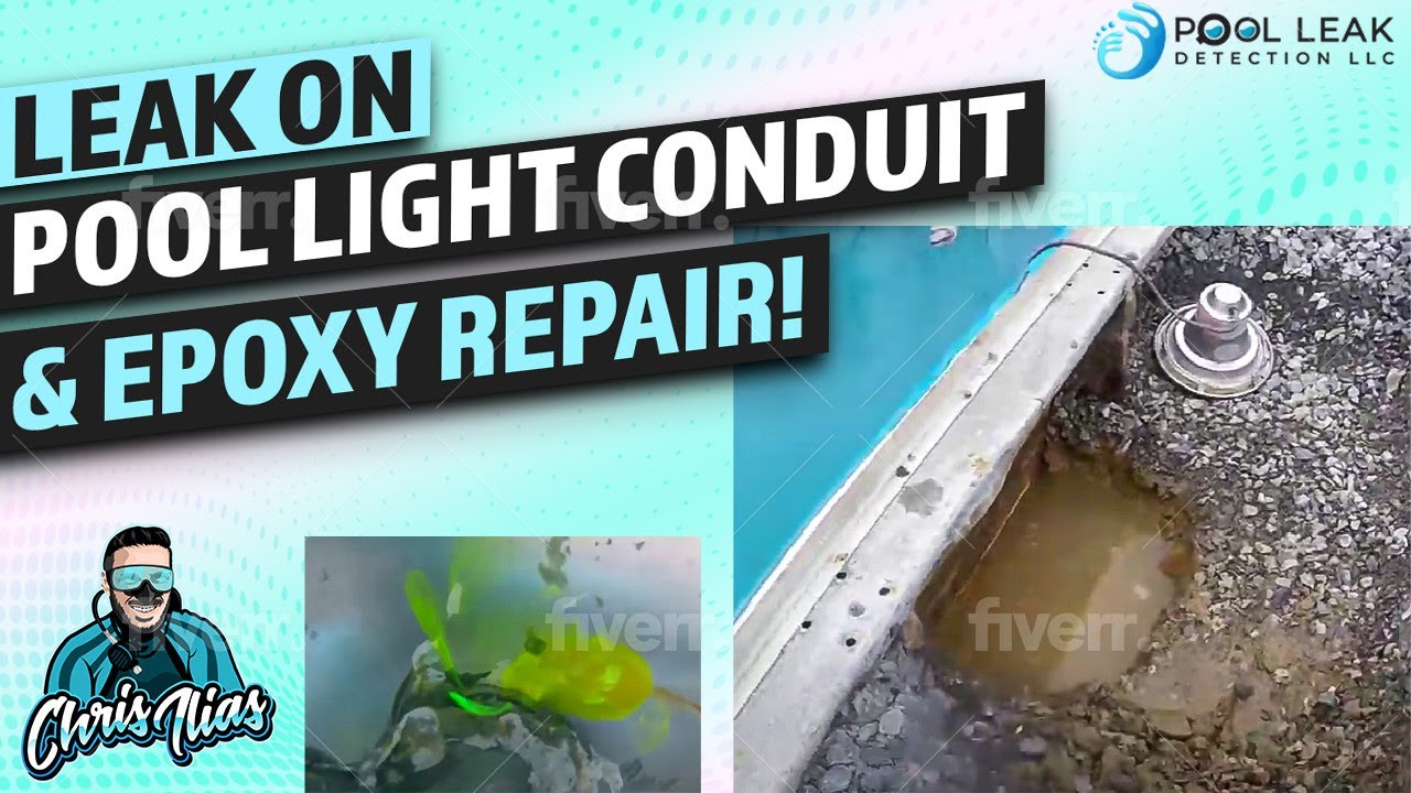 How To Repair Pool Epoxy Leak How To Fix Pool Light Conduit Leak