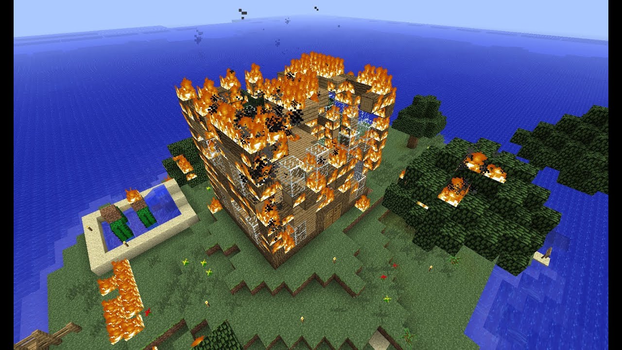 Top 5 ways to grief a wooden house in Minecraft YouTube