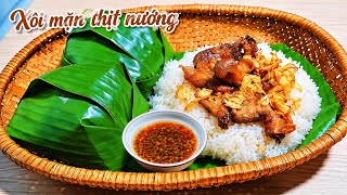 Xôi Mặn Thịt Nướng dẻo thơm 😋 Cả nhà ăn sạch nồi screenshot 5