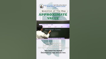 Approximate Value Question for Banking Exams | By Sagir Ahmad Sir | Sagir Ahmad Career Classes