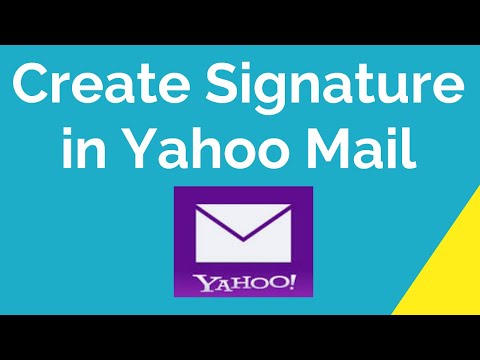 How to create signature in Yahoo mail account?