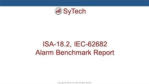 XLReporter ISA 18 2 IEC 62682 Alarm Benchmark Report